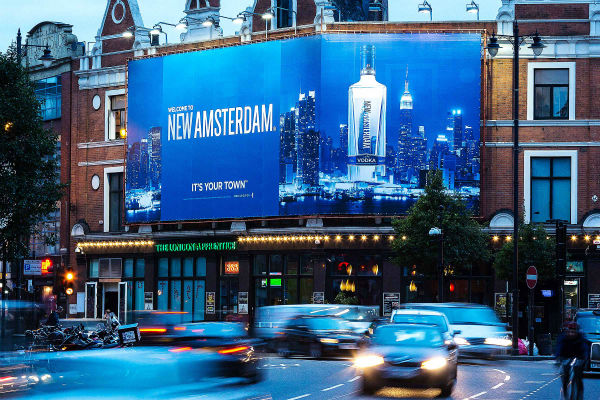 New Amsterdam Vodka national outdoor advertising campaign by creative agency Davison Williams