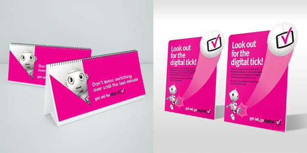 Digital UK branding and print design for in-store marketing